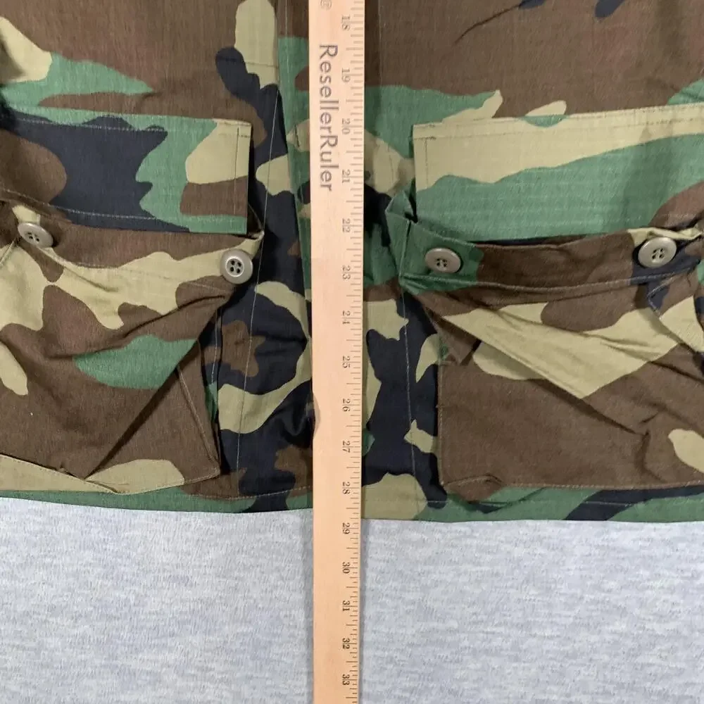 Vintage American Apparel Field Jacket Mens XS Woodland Camo Hot Weather BDU 80s